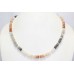 Necklace women's natural multi color moonstone stones P 332